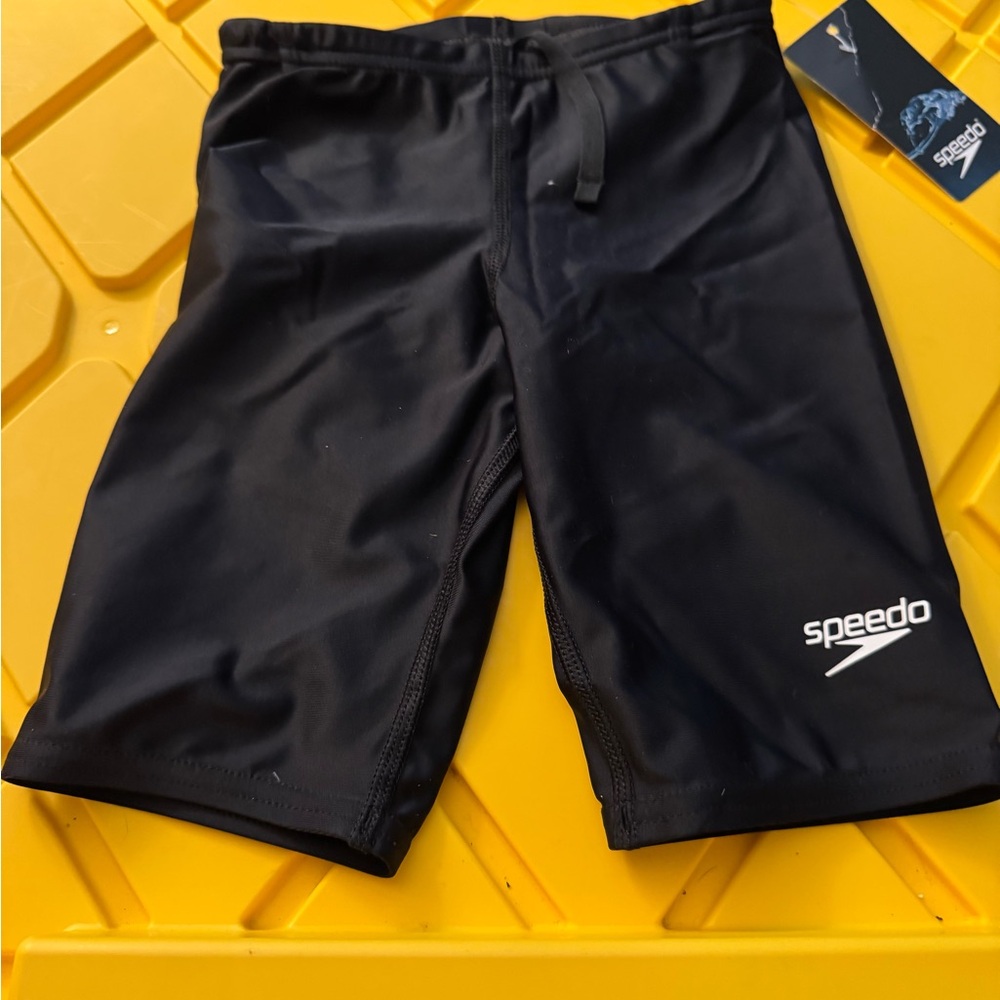 Kids 24 Youth Speedo PowerFLEX Eco Black Swimwear